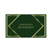 Cute Modern Emerald Grönt och Guld Professionell