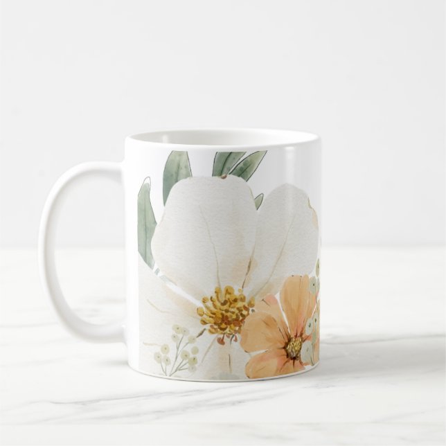 Cute modern farmhouse Mug teacup Kaffemugg (Vänster)