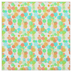 Cute Modern Funky Whimsical Summer Dots Mönster Tyg