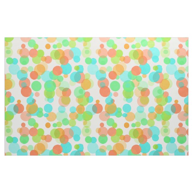 Cute Modern Funky Whimsical Summer Dots Mönster Tyg (Fat Quarter)