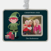 Cute Modern Funny Modern Jul Elf Gift Photo
