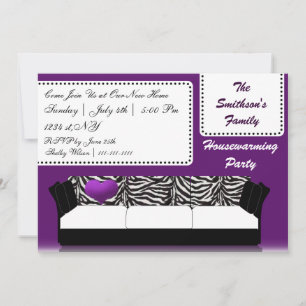 Cute Modern Furseinet Housework Party Inbjudningar