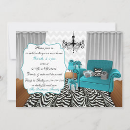 Cute Modern Furseinet Housework Party Inbjudningar