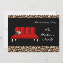 Cute Modern Furseinet Housework Party Inbjudningar