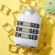 Cute Modern Gay pride enGAYged Typography