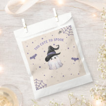 Cute Modern Ghost Halloween-Födelsedagsfest Cream