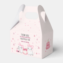 Cute Modern Ghost Halloween Födelsedagsfest Rosa Presentaskar