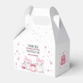 Cute Modern Ghost Halloween Födelsedagsfest Rosa Presentaskar