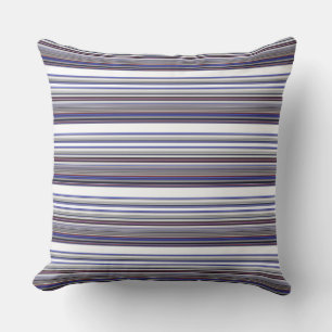 Cute modern grått blue rand kudde
