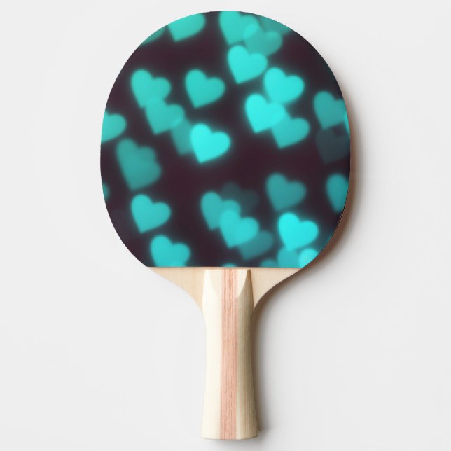 Cute Modern Heart Mönster Pingisracket (Framsidan)