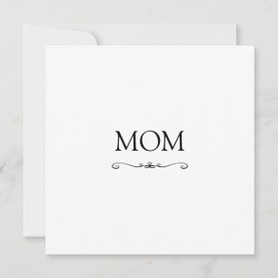 Cute Modern Heart Mors dag Card Kort