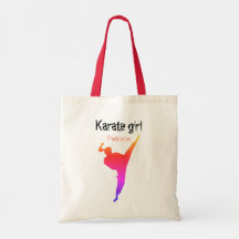 Cute Modern Karate Girl Silhouette Martial Arts