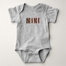 Cute Modern Leopard Skriv ut Mönster MINI Baby Bod