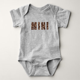 Cute Modern Leopard Skriv ut Mönster MINI Baby Bod T Shirt