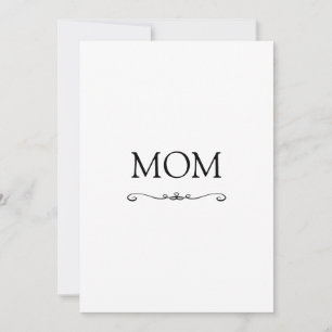Cute Modern Minimalist Mors dag Kort