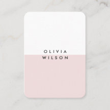 Cute Modern Minimalist Rosa White