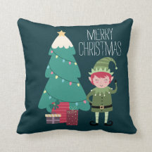 Cute Modern Modern Modern Jul Elf Träd Gift
