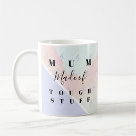 Cute Modern Morsa Påstående Personlig Monogram Kaffemugg