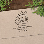 Cute Modern Mountain Illustration Returadress Självfärgande Stämpel<br><div class="desc">Denna självbelåtna returadress frimärke har en enkel typografi med ett modernt träd och ett modernt bergsfoto. Det är en roligt och ett unikt påstående. Att ha en självbelåten returadress frimärke gör det mycket enklare att ta itu med helgdag! Frimärke är också en underbar nygift, husuppvärmning eller värdinna-gåva - eller till...</div>