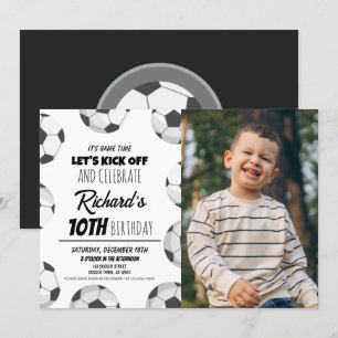 Cute Modern Occar Iports Kids Photo Birthday Inbjudningar