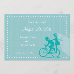 CUTE Modern Par on Bicycle Spara datumet