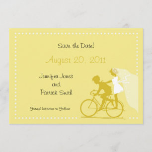 CUTE Modern Par on Bicycle Spara datumet