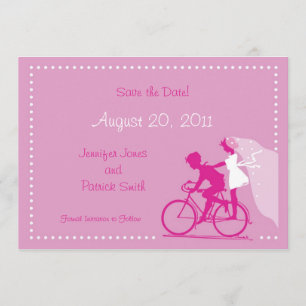 CUTE Modern Par on Bicycle Spara datumet