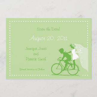 CUTE Modern Par on Bicycle Spara datumet