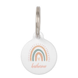 Cute Modern Pastel Boho Rainbow Djurbricka