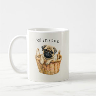 Cute modern personlig puckkaffe Mugg