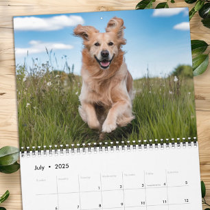 Cute Modern Pet-familjens Hund Photo 2026 Kalender