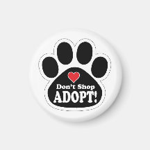 Cute Modern Pet Quote Adopt, köp inte