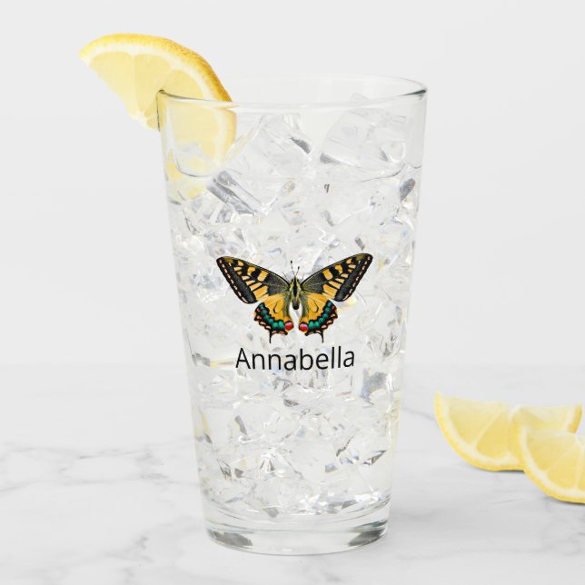 Cute Modern Photography Butterfly Add Namn Glaskopp (Framsida Ice)
