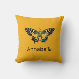 Cute Modern Photography Butterfly Add Namn Kudde