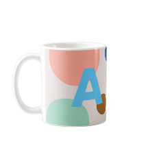 Cute Modern Polka Dot Monogram