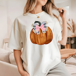 Cute Modern Pumpkin Halloween Women Snyggt Simple T Shirt