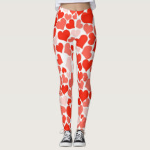 Cute Modern Red Heart Mönster