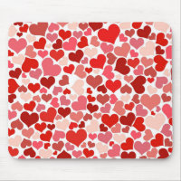 Cute Modern Red Heart Mönster