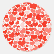 Cute Modern Red Heart Mönster