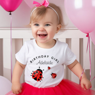 Cute Modern Red Ladybug Personlig T Shirt