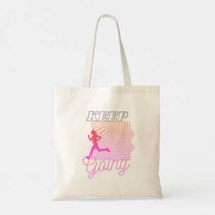 Cute Modern Running Rosa Ombre Tygkasse