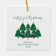 Cute Modern Rustic Christmas Trees 