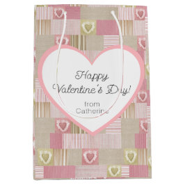 Cute Modern Rustichwork Rosa Heart