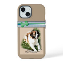 Cute Modern Saint Bernard Hund Art