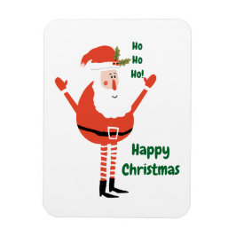 Cute Modern Santa Önskemål You a Lycklig jul Magnet