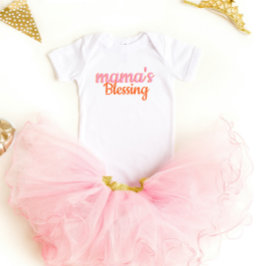 Cute Modern script Mamma bluting T Shirt