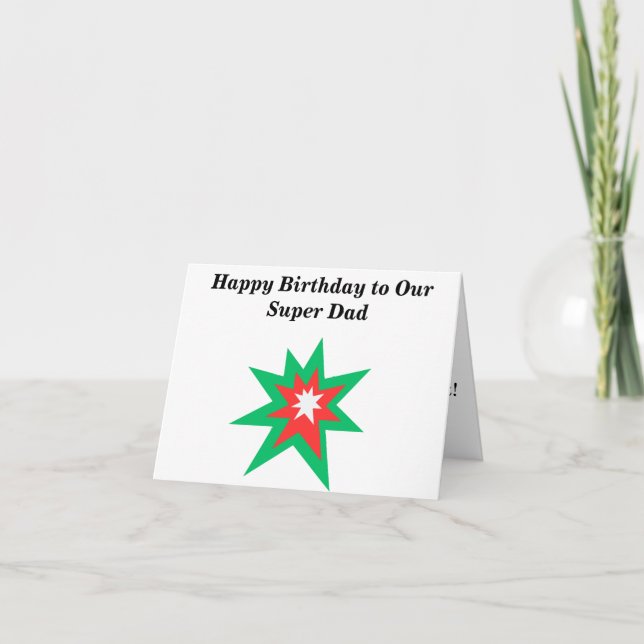 Cute Modern Superhjälte Grattis på födelsedagen-ko Kort (Framsida)