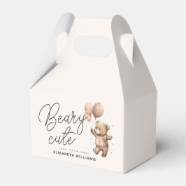 Cute Modern Teddy Beary Sweet Baby Shower Party Presentaskar