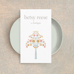 Cute Modern Tree Visitkort