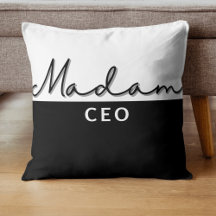 Cute Modern Trendig Fru CEO Pillow